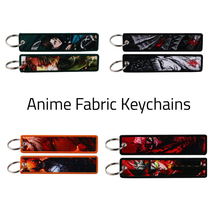 Anime Fabric Keychains